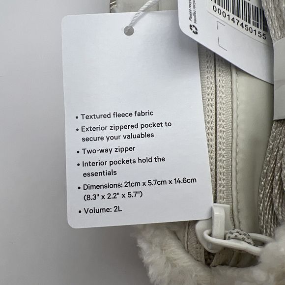 Lululemon Everywhere Fleece Belt Bag - Natural Ivory/Trench 2L New w/tag - Picture 6 of 12